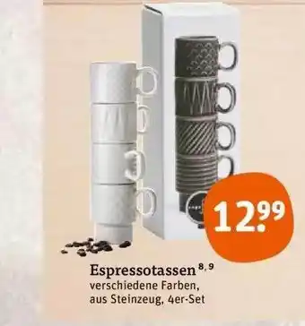 tegut Espressotassen Angebot