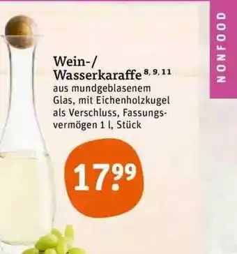 tegut Wein-wasserkaraffe Angebot