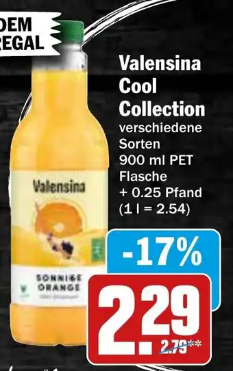 Hit Valensina Cool Collection 900 ml PET Flasche Angebot