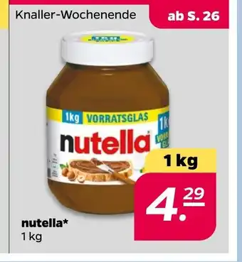 NETTO Nutella 1 kg Angebot