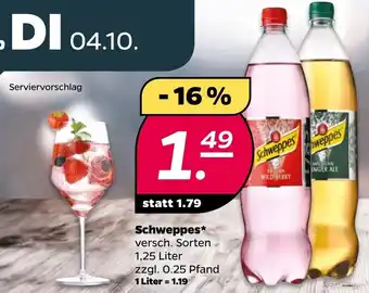 NETTO Schweppes 1,25L Angebot