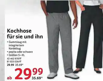 Selgros Kochhose Für Sie ind Ihn Angebot