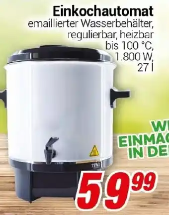 CENTERSHOP Einkochautomat 27 l Angebot