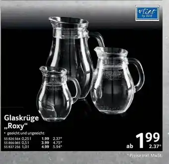 Selgros Glaskrüge,,Roxy'' Angebot