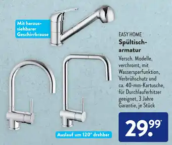 Aldi Süd Easy Home Spültischarmatur Angebot