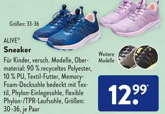 Aldi Süd Alive Sneaker Angebot