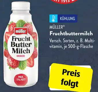 Aldi Süd Müller Fruchtbuttermilch 500 g Flasche Angebot