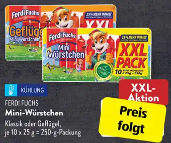 Aldi Süd Ferdi Fuchs Mini Würstchen 250 g Packung Angebot