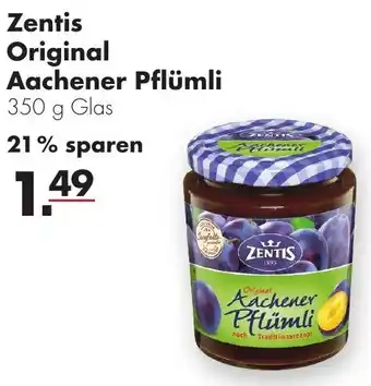 Handelshof Zentis Original Aachener Pflümli 350 g Glas Angebot