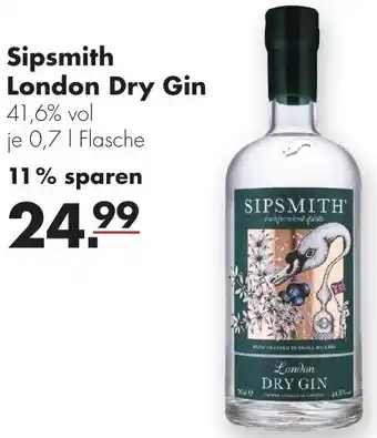 Handelshof Sipsmith London Dry Gin 0,7 L Flasche Angebot