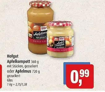 Markant Hofgut apfelkompott oder apfelmus Angebot