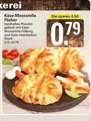 WEZ Käse-mozzarella fächer Angebot