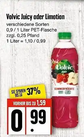 Edeka Volvic juicy oder limotion Angebot