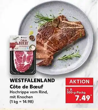 Kaufland Westfalenland côte de boeuf Angebot