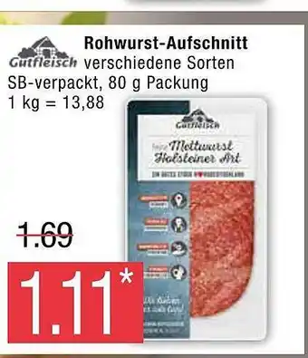 Marktkauf Rohwurst-aufschnitt gutfleisch Angebot