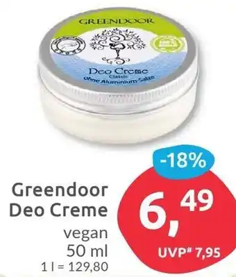 Budni Greendoor Deo Creme 50 ml Angebot