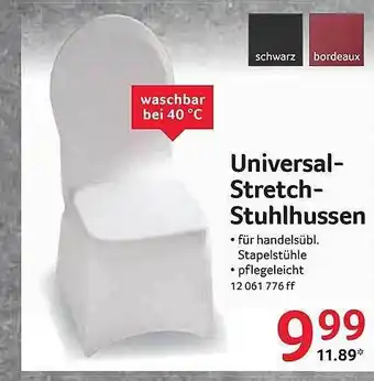 Selgros Universal-Stretch-Stuhlhussen Angebot