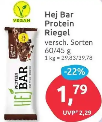 Budni Hej Bar Protein Riegel 60/45 g Angebot