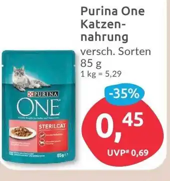 Budni Purina One Katzennahrung 85 g Angebot