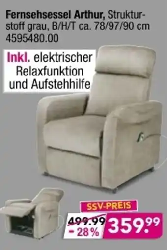 Möbel Boss Fernsehsessel Arthur Angebot