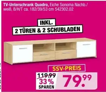 Möbel Boss TV Unterschrank Quadro Angebot