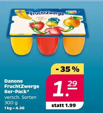 NETTO Danone FruchtZwerge 6st, 300g Angebot