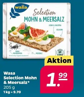 NETTO Wasa Selection Mohn & Meersalz 205g Angebot