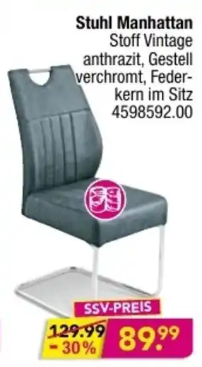 Möbel Boss Stuhl Manhattan Angebot