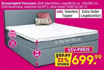 Möbel Boss Boxspringbett Vancouver Angebot