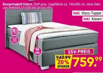 Möbel Boss Boxspringbett Estera Angebot