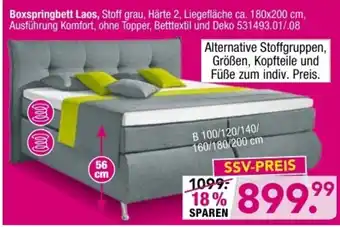 Möbel Boss Boxspringbett Laos Angebot