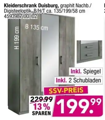 Möbel Boss Kleiderschrank Duisburg Angebot