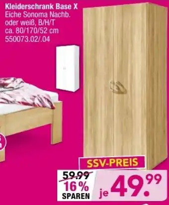 Möbel Boss Kleiderschrank Base X Angebot