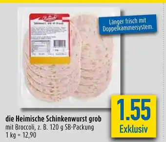 diska die Heimische Schinkenwurst grob 120g Angebot