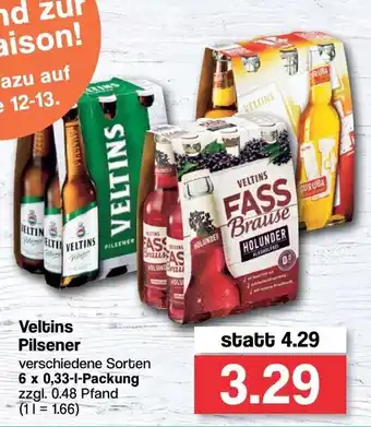 Famila Nord West Veltins Pilsener 6x0,33L Angebot