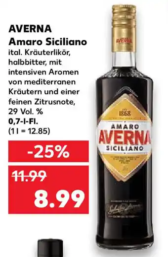 Kaufland Averna Amaro Siciliano 0,7-l-Fl. Angebot