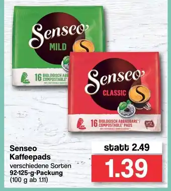 Famila Nord West Senseo Kaffeepads 92-125g Angebot