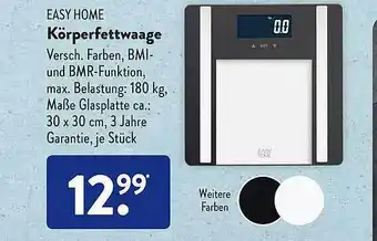 Aldi Süd Easy home körperfettwaage Angebot