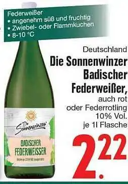 Edeka Die sonnenwinzer badischer federweißer Angebot