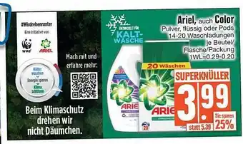 Edeka Ariel, auch color Angebot