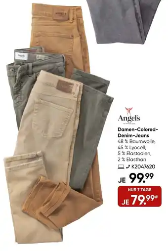 Galeria Angels Damen Colored Denim Jeans Angebot