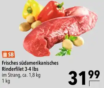 CITTI Markt Frisches südamerikanisches Rinderfilet 3-4 lbs, 1 kg Angebot