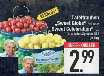 E-Center Tafeltrauben „sweet globe“ oder „sweet celebration“ Angebot