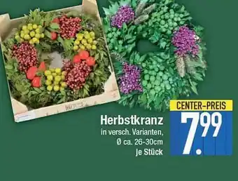 E-Center Herbstkranz Angebot