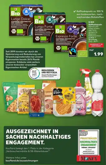 Kaufland K-bio kaffeekapseln Angebot