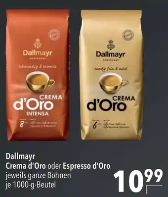 CITTI Markt Dallmayr Crema d'Oro oder Espresso d'Oro 1000 g Beutel Angebot