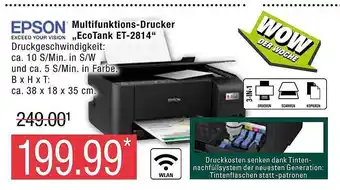 Marktkauf Epson multifunktions-drucker „ecotank et-2814“ Angebot