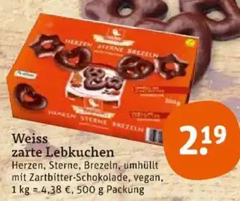 tegut Weiss Zarte Lebkuchen 500 g Packung Angebot