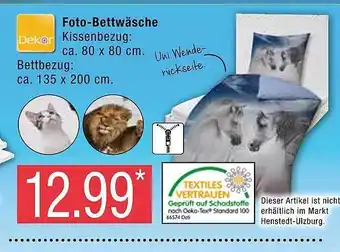 Marktkauf Foto-bettwäsche dekor Angebot