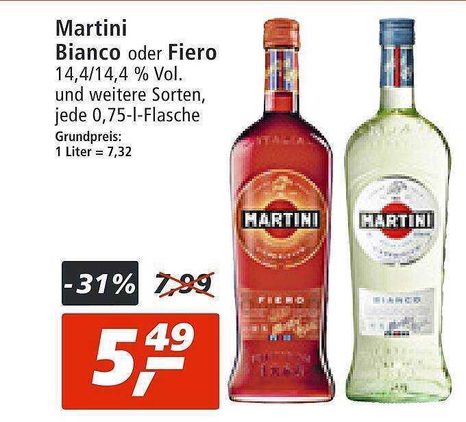 Martini bianco oder fiero Angebot bei mein real